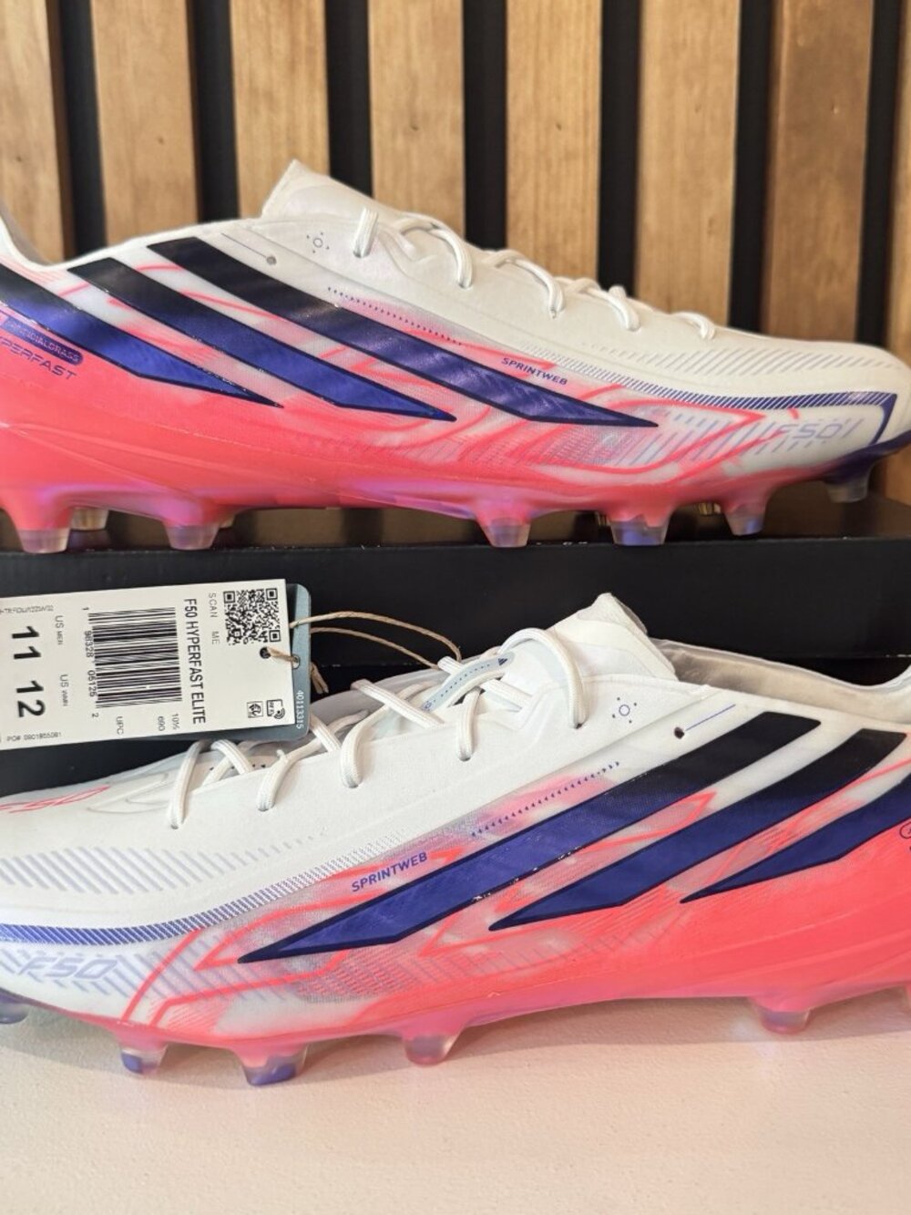 SIZE 11 MENS - adidas F50 Hyperfast Elite AG World Cup Pack" KJ6089 Pink Pu